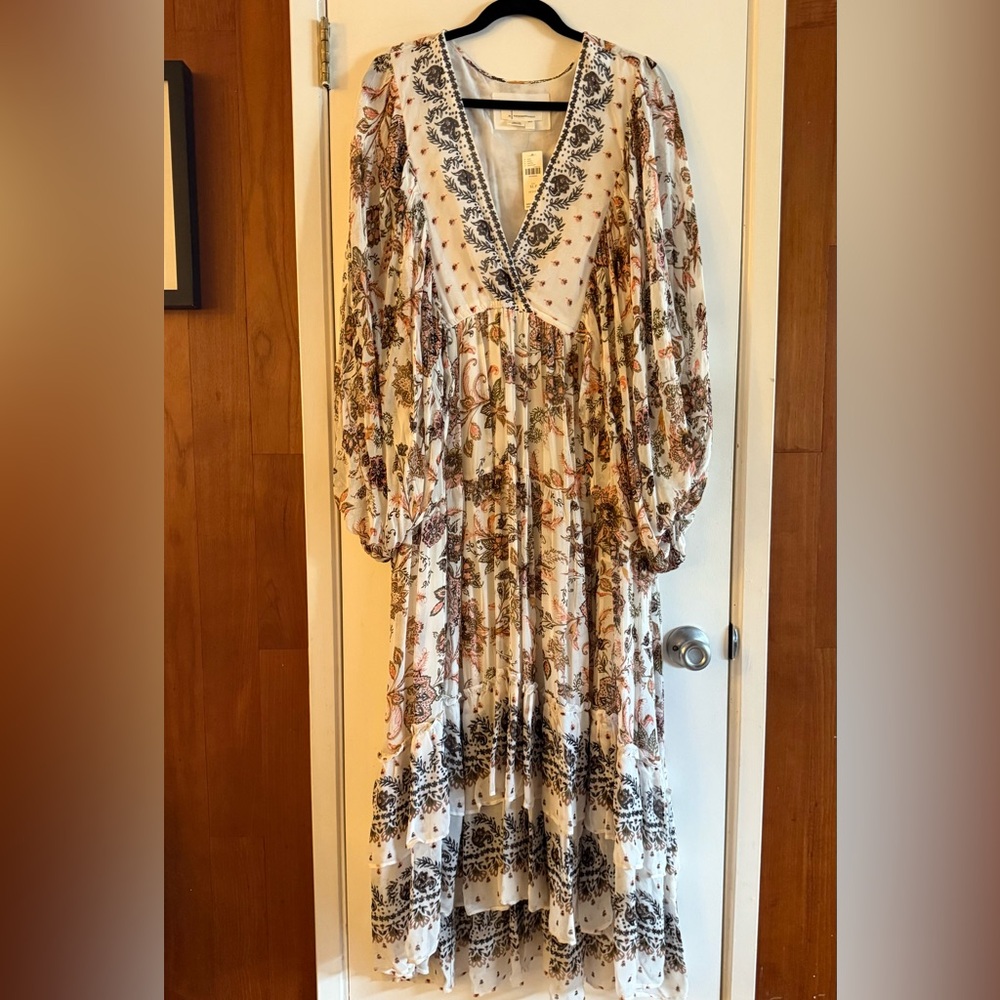 Anthropologie V Neck Long Sleeve Maxi Dress - Picture 2 of 8